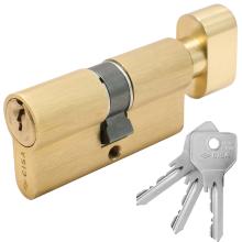CISA 0G302 Κύλινδρος με πόμολο 30-30mm Χρυσός | 3 Τύποι Πόμολου